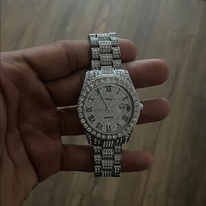 Silver Lab Diamond Watch Top Quality